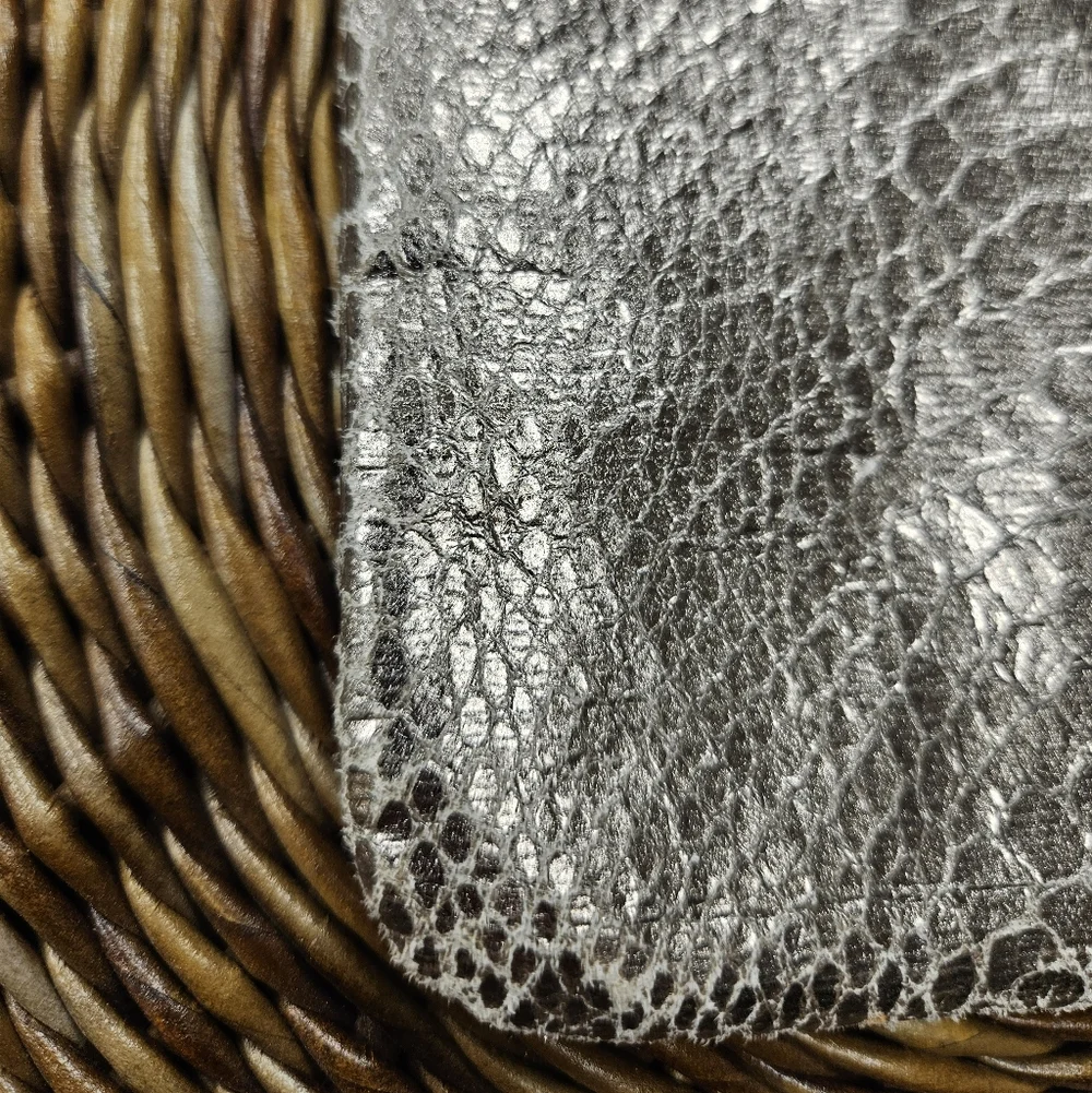 Jimmy Choo Parfums Bag Crackle Silver Zip Travel